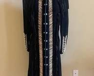 Vintage Diamond Leathers Black Suede Coat 11