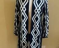 Chicos Black And White Sweater Dress C45