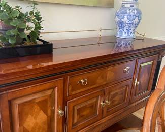 Louis xvi inlaid rosewood sideboard