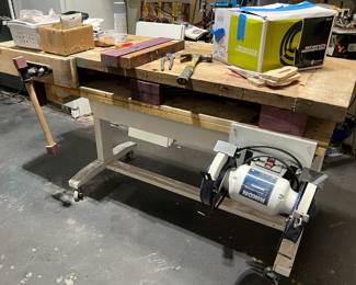 Custom built work bench