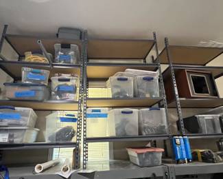 Metal shelving