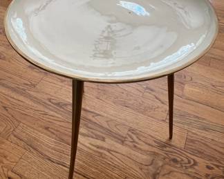 Gold metal accent table