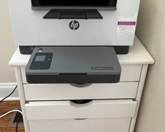 HP LaserJet and printer cart