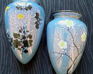 Japanese porcelain hanging vases