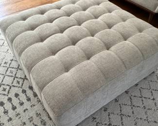Square ottoman (rug NFS)
