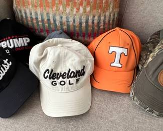 Assorted ball caps (more clothing and shoes will be available)