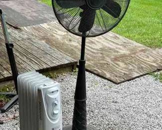 624 Radiator Heater Tall Fan