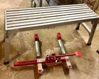 518 Floor Dolly Folding Step Bench