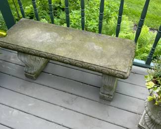 Concrete Garden Bench