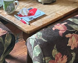 Square Rustic Pine Side Table, 30" W x 24" D x 24" H $175