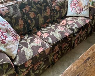Floral Sofa, 84" W x 37" D x 31" H, 2 available $500 each