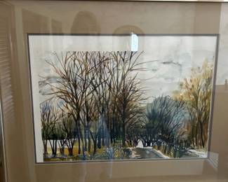 Crow Island Woods Framed Art, 29" W x 23" H