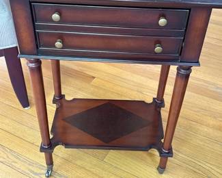 Wodden Accent Table with 1 Drawer, 17.5" W x 12" D x 25" H