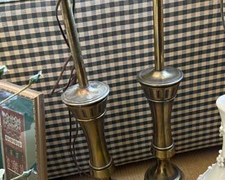 Pair of Brass Lamps
