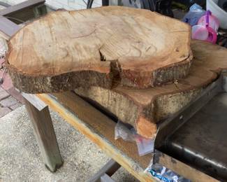 Cut wood table top.? 10 each