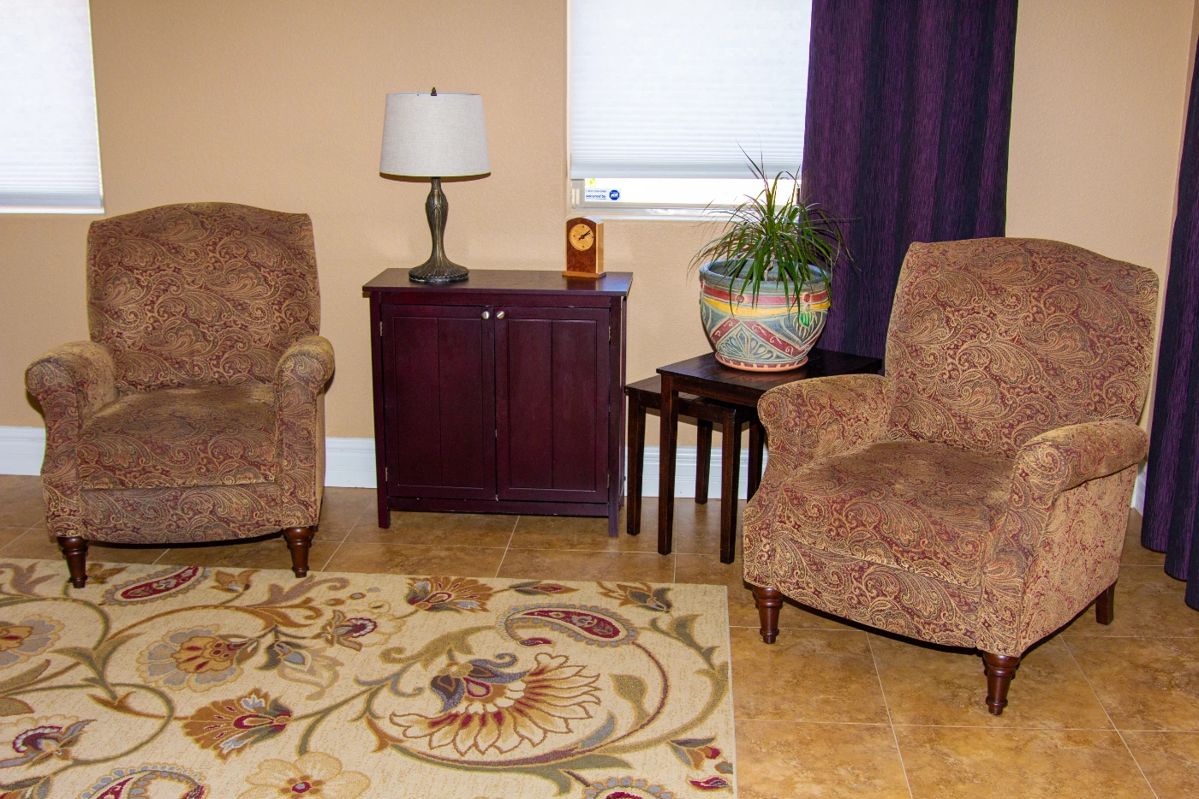 Beautiful patterned matching chairs