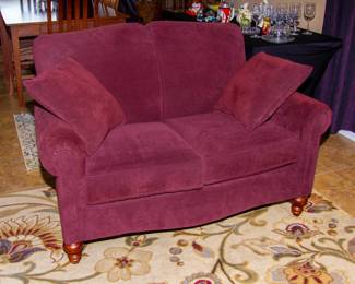 Upholstered love seat