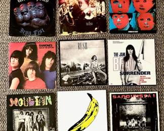 HUGE Collection of Vinyl Records: Motörhead, Talking Heads, Ramones, Rush, The Clash, and More!