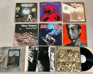 HUGE Collection of Vinyl Records: Black Sabbath, Jethro Tull, Rolling Stones, Led Zeppelin, Ozzy Osborne and More!
