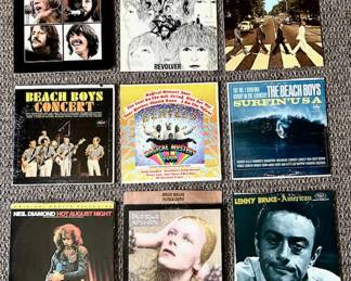 HUGE Collection of Vinyl Records: The Beatles, Lenny Bruce, Neil Diamond, David Bowie, The Beach Boys, and More!