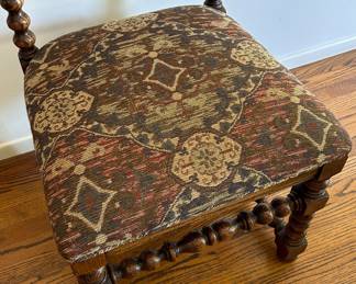 Vintage Jacobean Style Dining Table with Extensions and 8 Cane Chairs