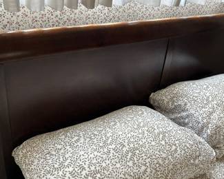 Wood Sleigh Headboard - Queen