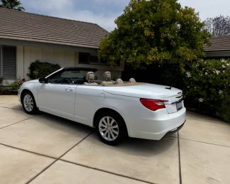 2012 Chrysler 200 Convertible Car, Low Miles 12,450, Kept in Garage, VIN: 1C3BCBEG0CN249329