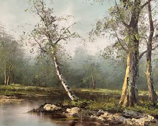  River in the Woods Framed Landscape  Art