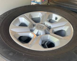 Available for presale - Barely used tires for a Toyota 4Runner - Wheels are new - $800 for set - $200 each tire