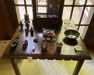 Small wooden square table