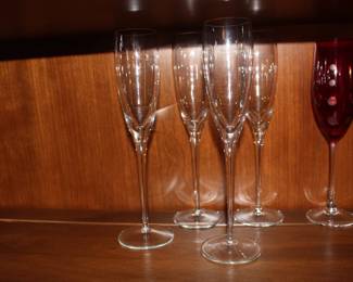 Champagne glassware - some of many