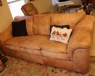 Saddle leather sofa