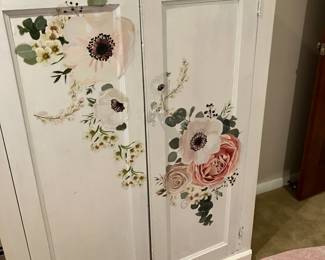 Hand painted armoire 
