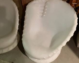 Hard plastic baseball glove chairs 