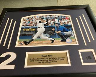 Derek jeter world  series champion plaque 
