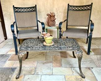 MORE OUTDOOR FURNITURE.