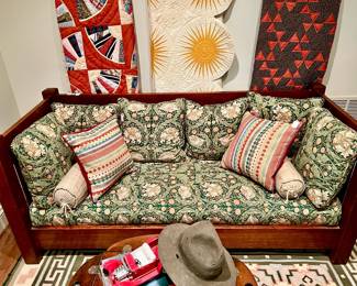 ANTIQUE MISSION SOFA.