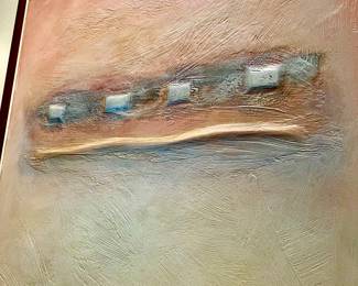 MODERN ART OIL PAINTING.  RETAIL $3,000.