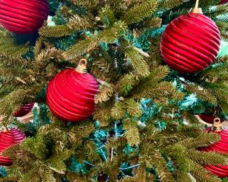 NICE LIGHTED CHRISTMAS TREE.