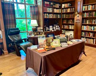 Massage chair not for sale. IMPRESSIVE LIBRARY WITH THOUSANDS OF BOOKS.