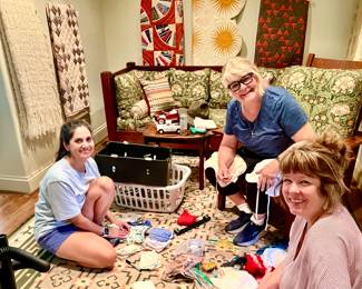 TISH, DALE, AND CHRISTI FINISHING UP!