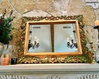 LOVE THIS MEXICAN FLORAL MIRROR.