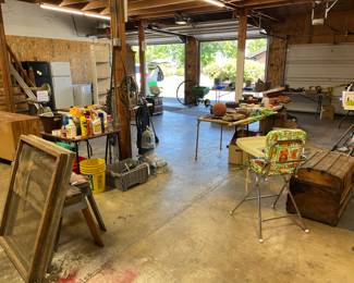 Free nut drying racks
Free sawhorses
Free highchair
Free antique trunk
Yard items