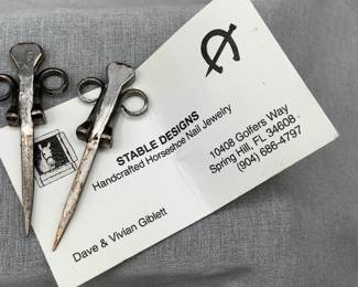 Handcrafted Pendants made from Horseshoe nails