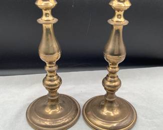 Solid brass candlesticks