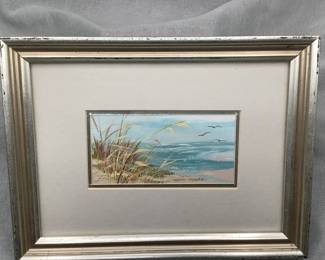 Original framed art by Ernestine Bucking, signed lower left
