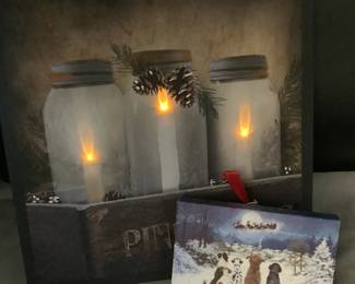 Lighted canvas signs