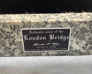 Authentic piece of the London Bridge