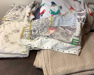 Shams, sheets, blankets