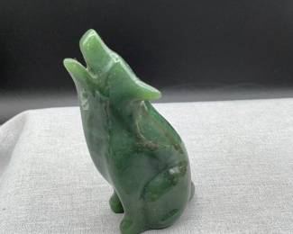 Carved Jade wolf